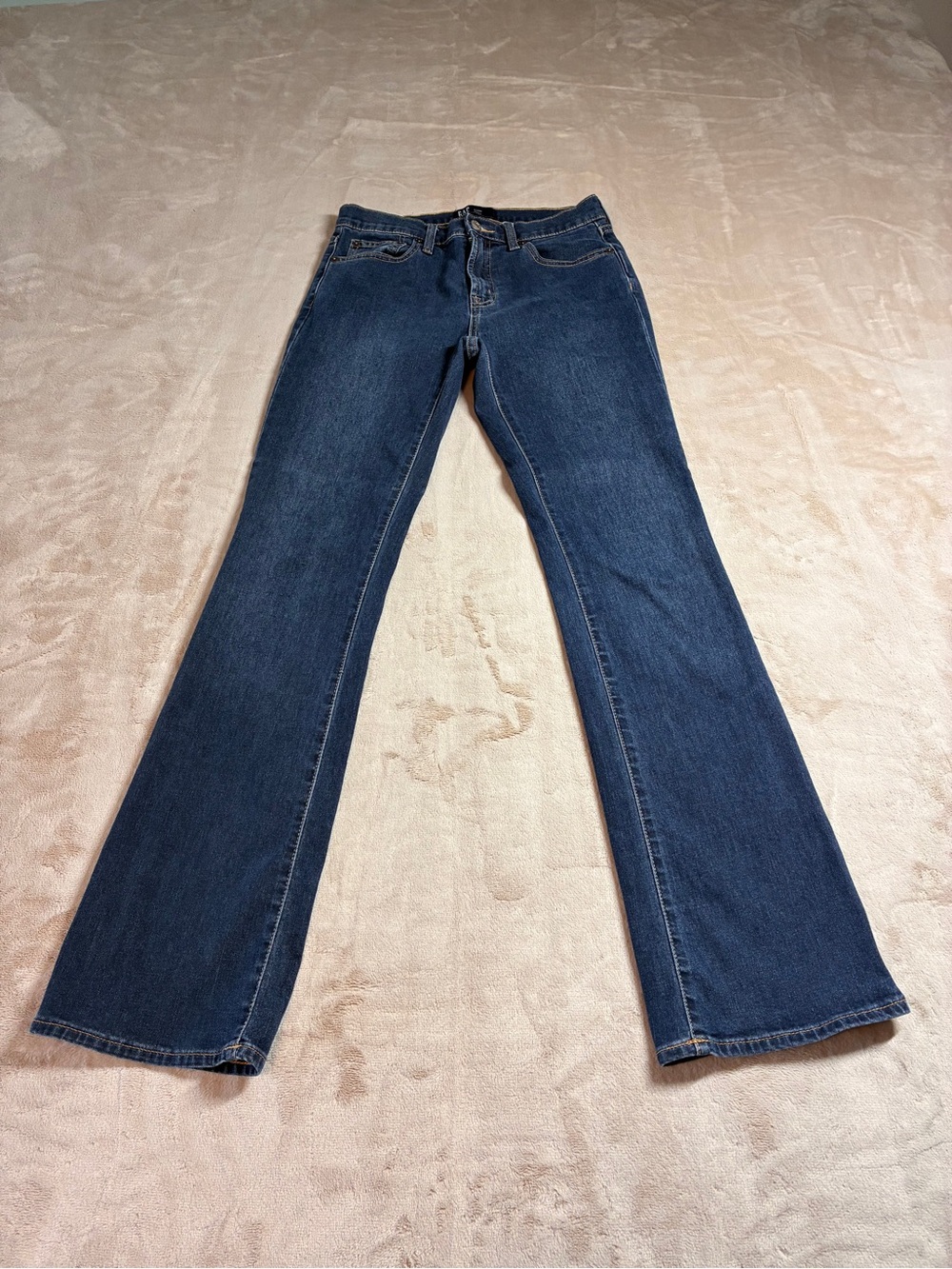 Gap Perfect Bootcut Jeans Dark Rinse Y2K Stretch Flare Women’s Size 2 26R - Picture 1 of 11